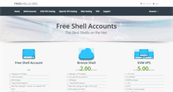 Desktop Screenshot of freeshells.org