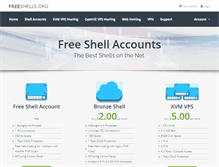 Tablet Screenshot of freeshells.org